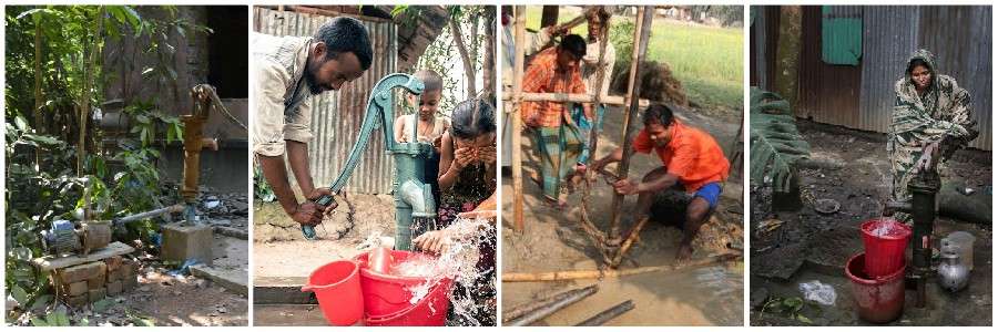 Bangladesh Tubewell tube well water irrigation christian collage